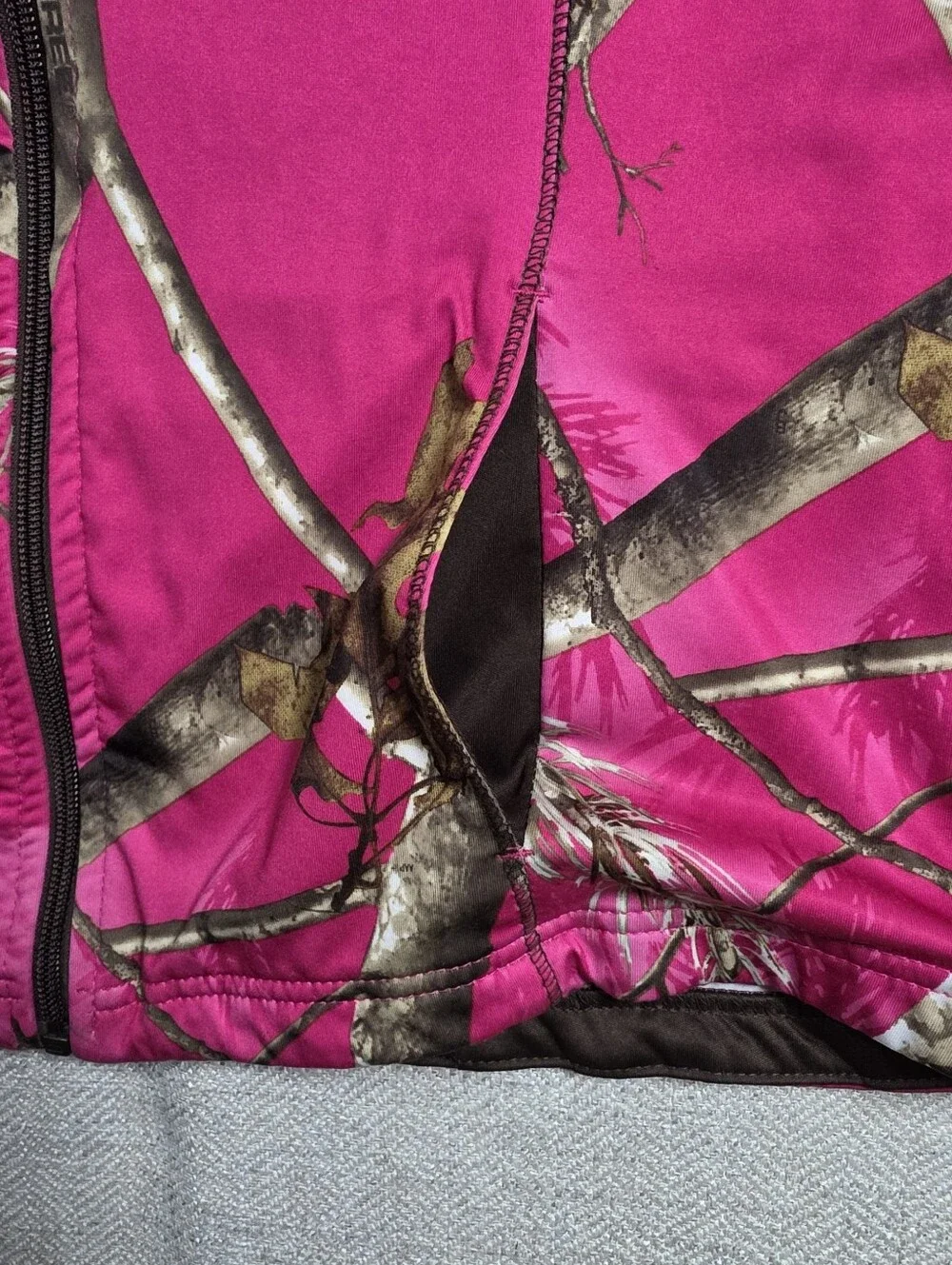 Realtree AP Pink Camo Full Zip Hoodie Jacket Youth Girls Size S Small 4-6